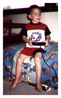 Zachary playing Sega
