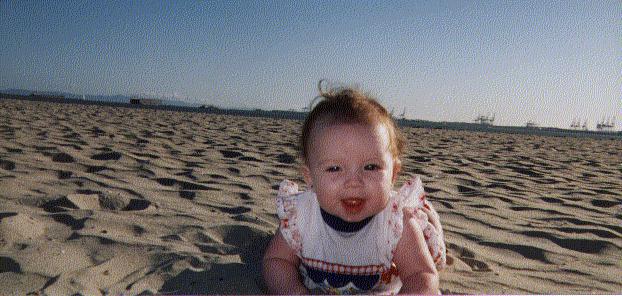 alycia on beach