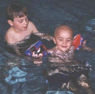 in the pool