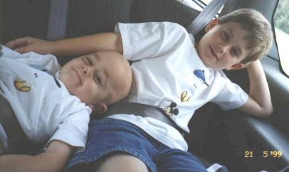 in the car