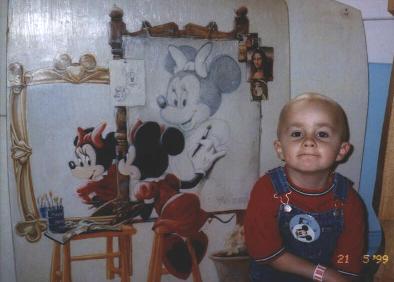 in Minnie's art studio