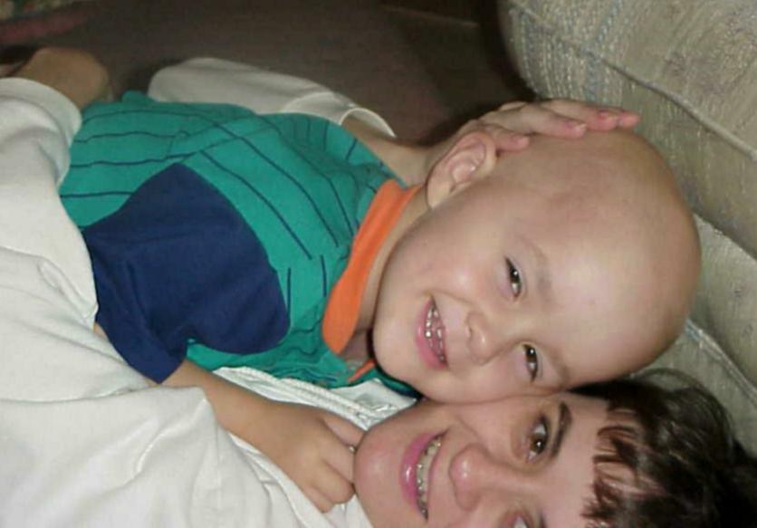 Brandon and his mom