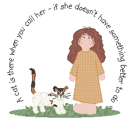 a cat is there