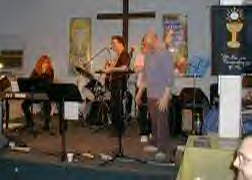 Stage with Richard and band