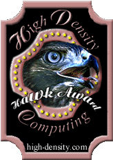 Thankful for High Desity Hawk Award