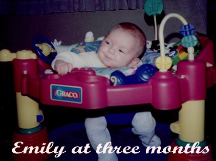 Emily at three months