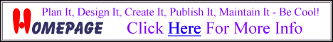 A Homepage - Plan it, Design It, Create It, Publish It - Be Cool! Click Here For More Info.