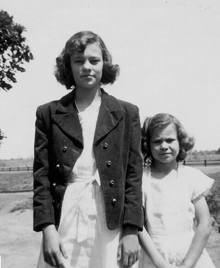 Janell and Carol, young