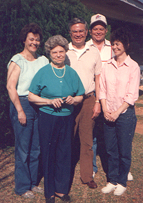 Janell, Mama, Jerry, Jack (Brother) and Carol