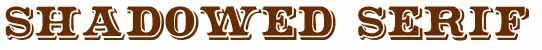 Shadowed Serif