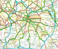 Map of Birmingham