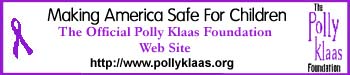 Polly Klaas Foundation Banner