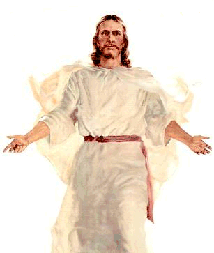 standing Jesus with open arms
