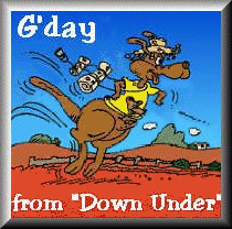 G'Day from Down_Under, with a jumping kangaroo