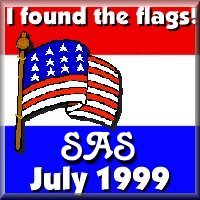 I found the flags, July 1999, an award for a contest, displaying the US flag