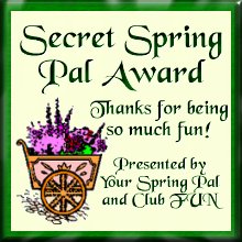 secret pal 99 gift, wheelbarrow with flowers