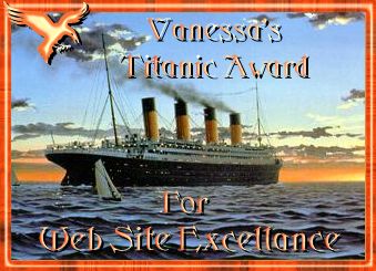 Vanessa's Titanic Award, scene of the Titanic on the ocean