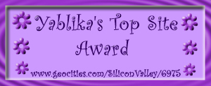 Yabs Award with 3 flowers on each side