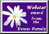 Evans Family Webstar award
