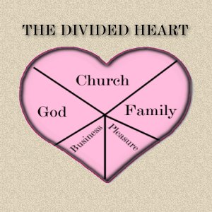 Example of a Divided Heart, one who does not have God first in their life!