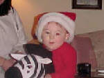 Isaac- Christmas, 1 year old.