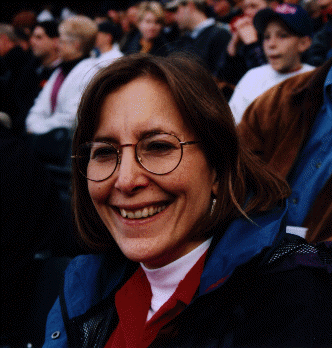 Jenny at a RedHawks game