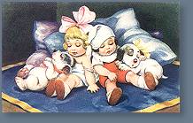 Babies Slumber with Pups