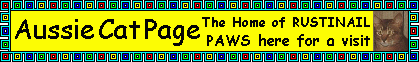 Aussie Cat Page Banner