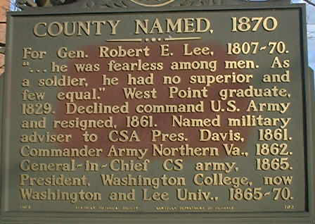 Lee County Named