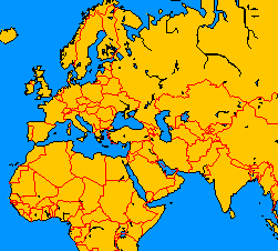 Map of North Africa, Central Asia, Southern Europe - from Online Map Creation