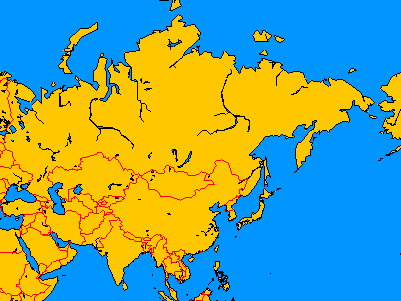 Map of Asia - from Online Map Creation