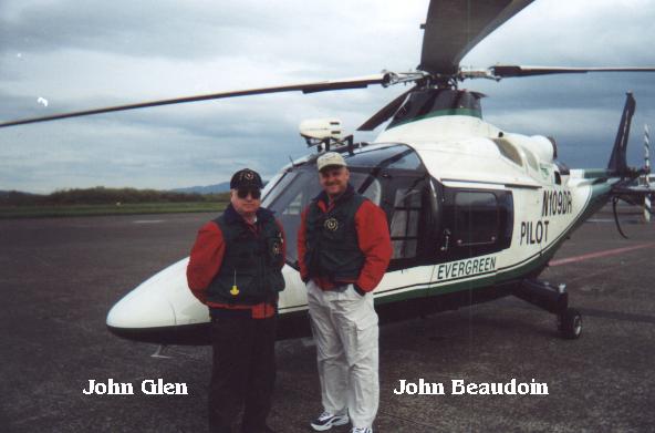 Our lead pilot with me after a flight.
