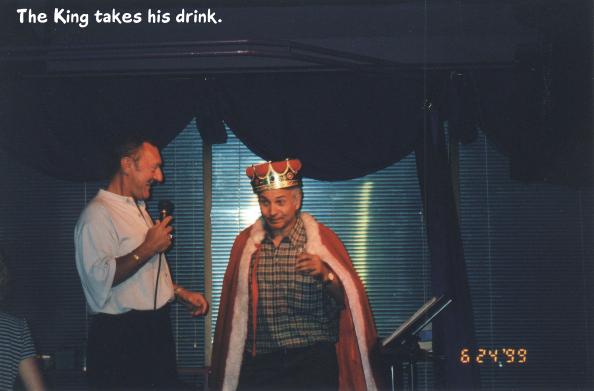 The King takes his medicine.