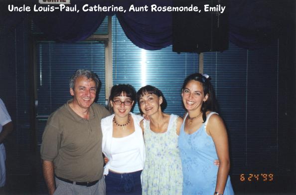 Louis Paul, Catherine, Rosemonde, and Emily.