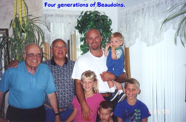 Four generations of Beaudoin's.