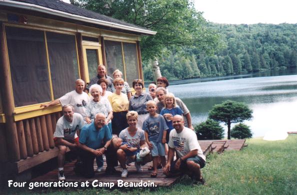 The Beaudoin gang at Camp Beaudoin.