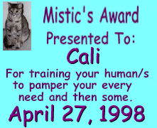 Mistic's Award