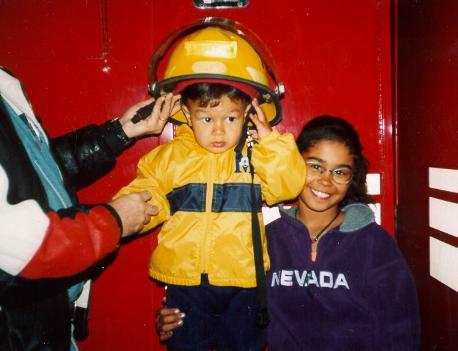 A future fire fighter in the making