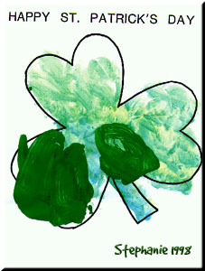 Shamrock painting