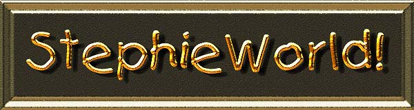 StephieWorld! Gold Logo