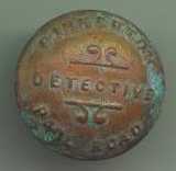 Pinkerton Railroad Detective button