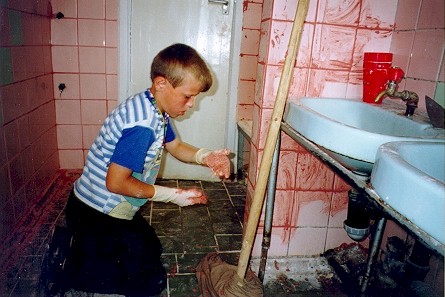 Grouting tile
