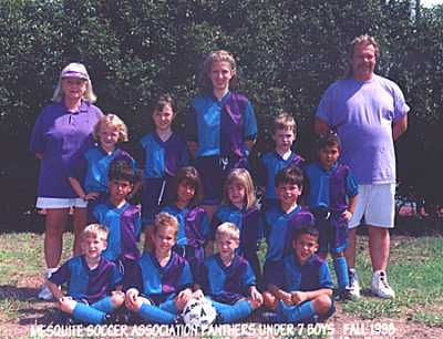 MSA Under7 Boys (Panther's) team picture.