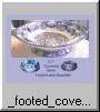 Footed, handled, covered, 11"  Serving Bowl