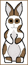 Broken Dark Brown Standup Bunny