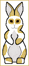 Broken Golden Standup Bunny