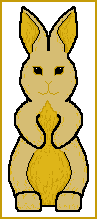 Golden Standup Bunny