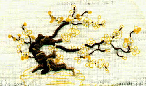 A crewel stitch project that's just been refound and I'm working on again!