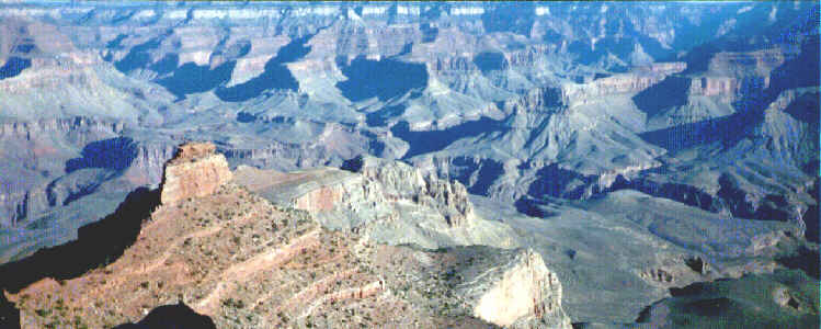 A beautiful view of the Grand Canyon