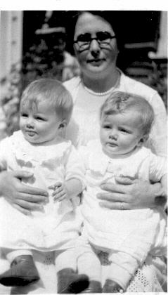 Phyllis with her twin girls